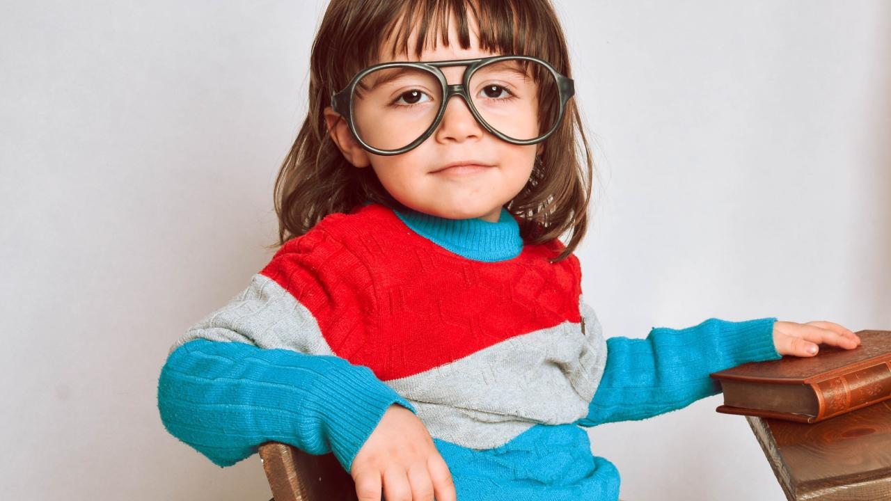 Child with glasses image